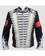 Inspired From Michael Jackson Braided Jacket Heavy Braided Jacket, Steampunk Steampunk Military Uniform

