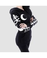 Women’s Hoodie Moon Witchcraft Symbol