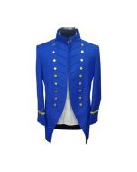 Blue Army Infantry Officer Wool coat - Jacket Tailor