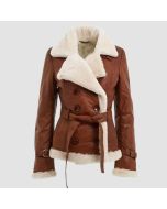 Women's Shearling Brown Jacket