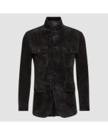 Men's Black Suede Jacket