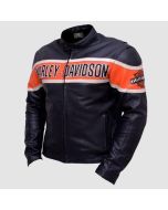 Victoria Lane Style Harley Davidson Biker Leather Jacker - JACKET TAILOR