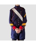 New French Napoleonic Navy Blue Line Artillery 1806 Wool Men Coat